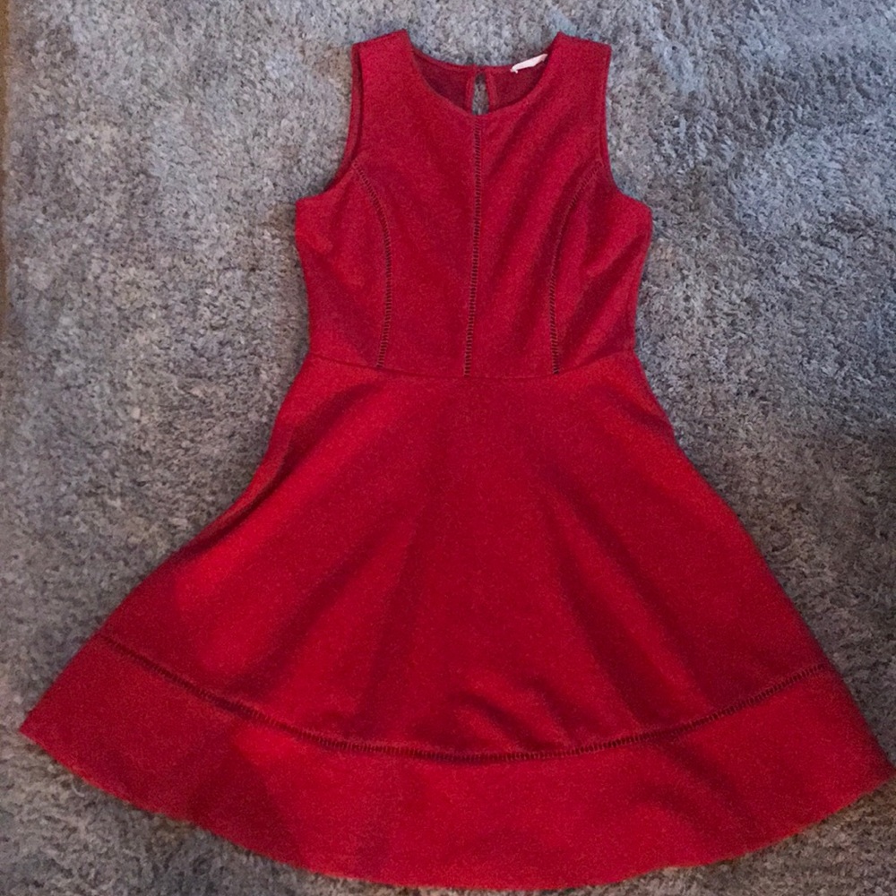 Short red dress